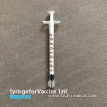 1CC Syringe Without Needle for Vaccine